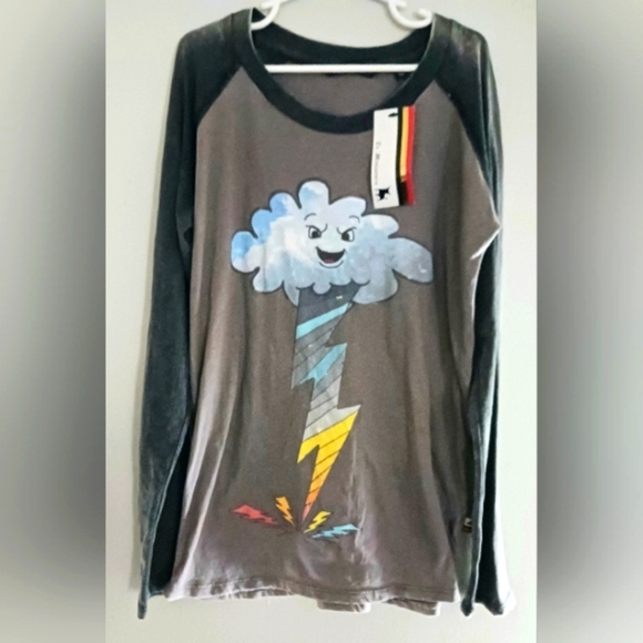LA Minatura NWT kids size 12 Cloud Raglan tee - Picture 1 of 8